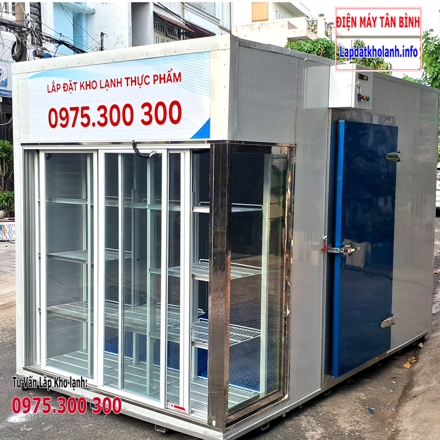 kho lạnh cửa kính