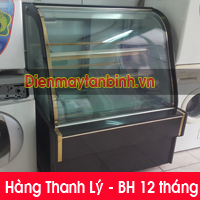 Tủ mát kính cong trưng bày bánh kem 1m