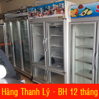 Tủ mát cũ trưng bày thực phẩm Sanden Intercool