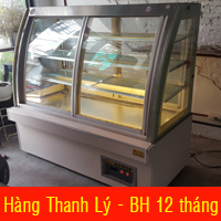 Tủ mát cũ trưng bày thức ăn tự chọn Buffet