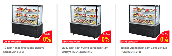 Tủ b&aacute;nh Berjaya k&iacute;nh vu&ocirc;ng