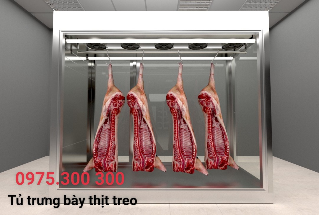 kho lạnh trưng bày thịt dê