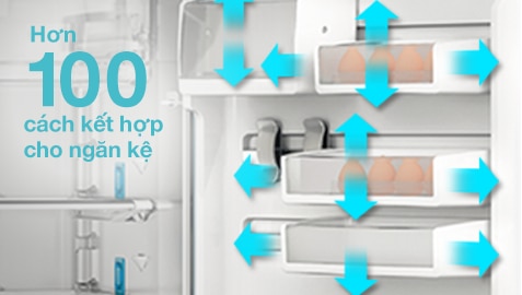 FlexSpace&trade; & FlexStor&trade;  trong tủ lạnh electrolux