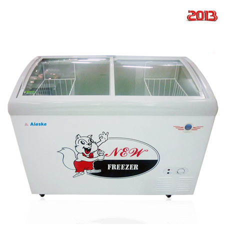 Tủ trử kem Alaska SD-401Y (400 lít - kính cong)