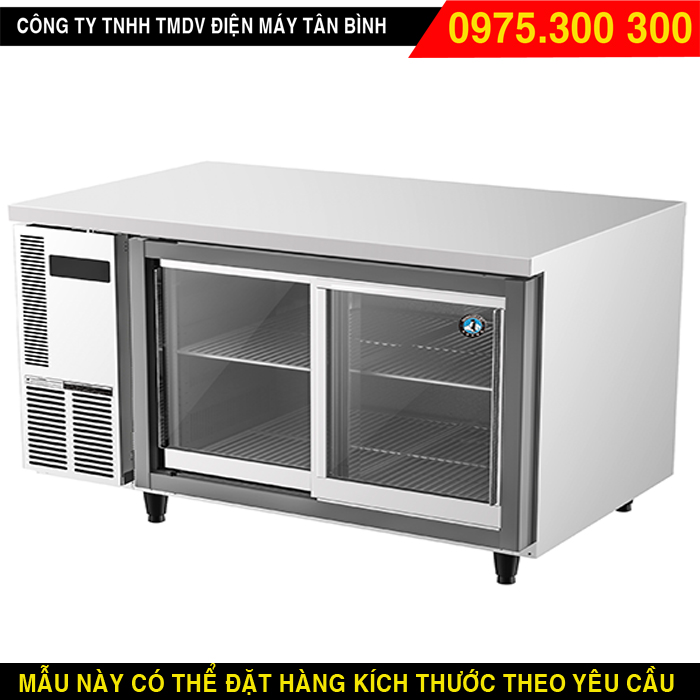 Bàn lạnh inox cửa kính 1m2 Hoshizaki RT-126MA-SSG