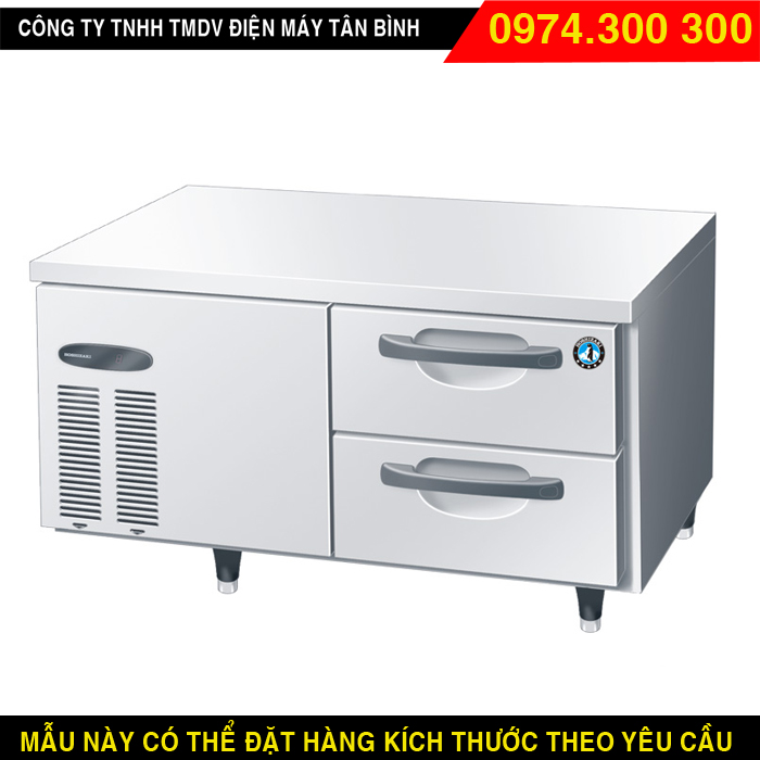 Bàn lạnh inox 2 ngăn kéo Hoshizaki RTL-108MA-SD