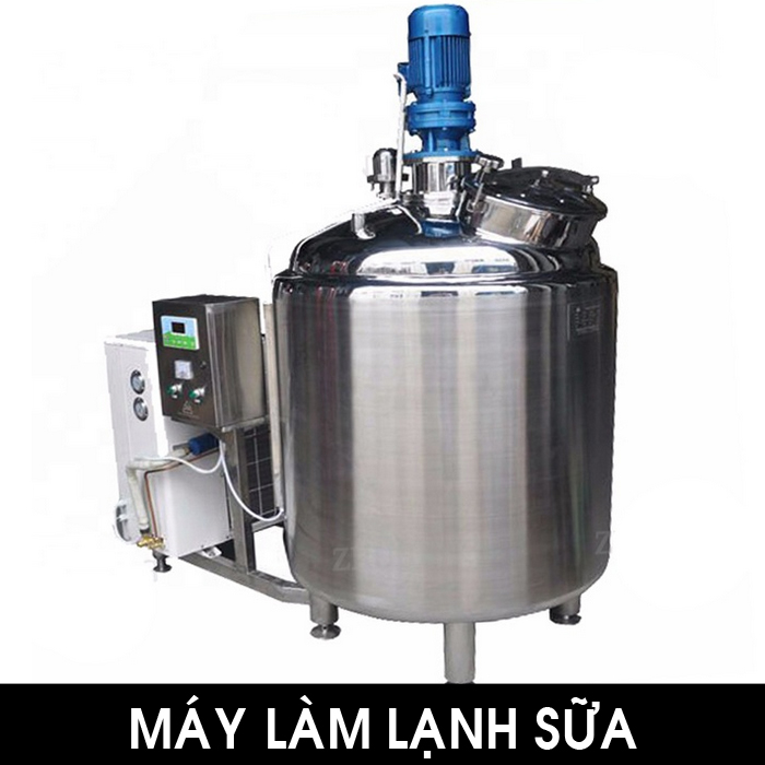 Bồn inox làm lạnh nước, sữa có trục khấy Dako