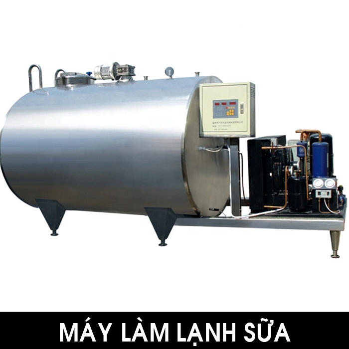 Máy làm mát nước, sữa có trục đảo bằng inox