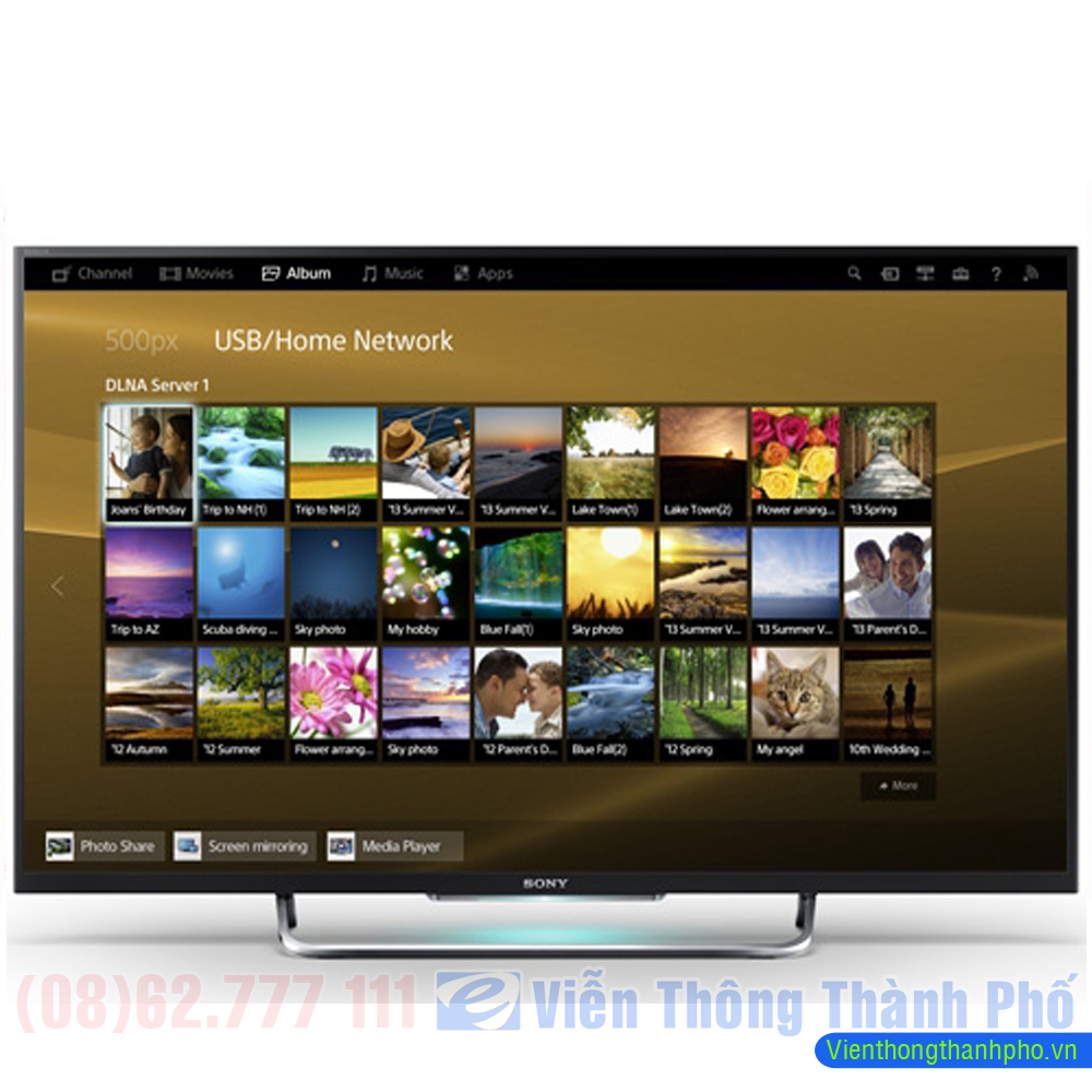 Tivi LED 3D Sony KDL-50W800B (50 inch)