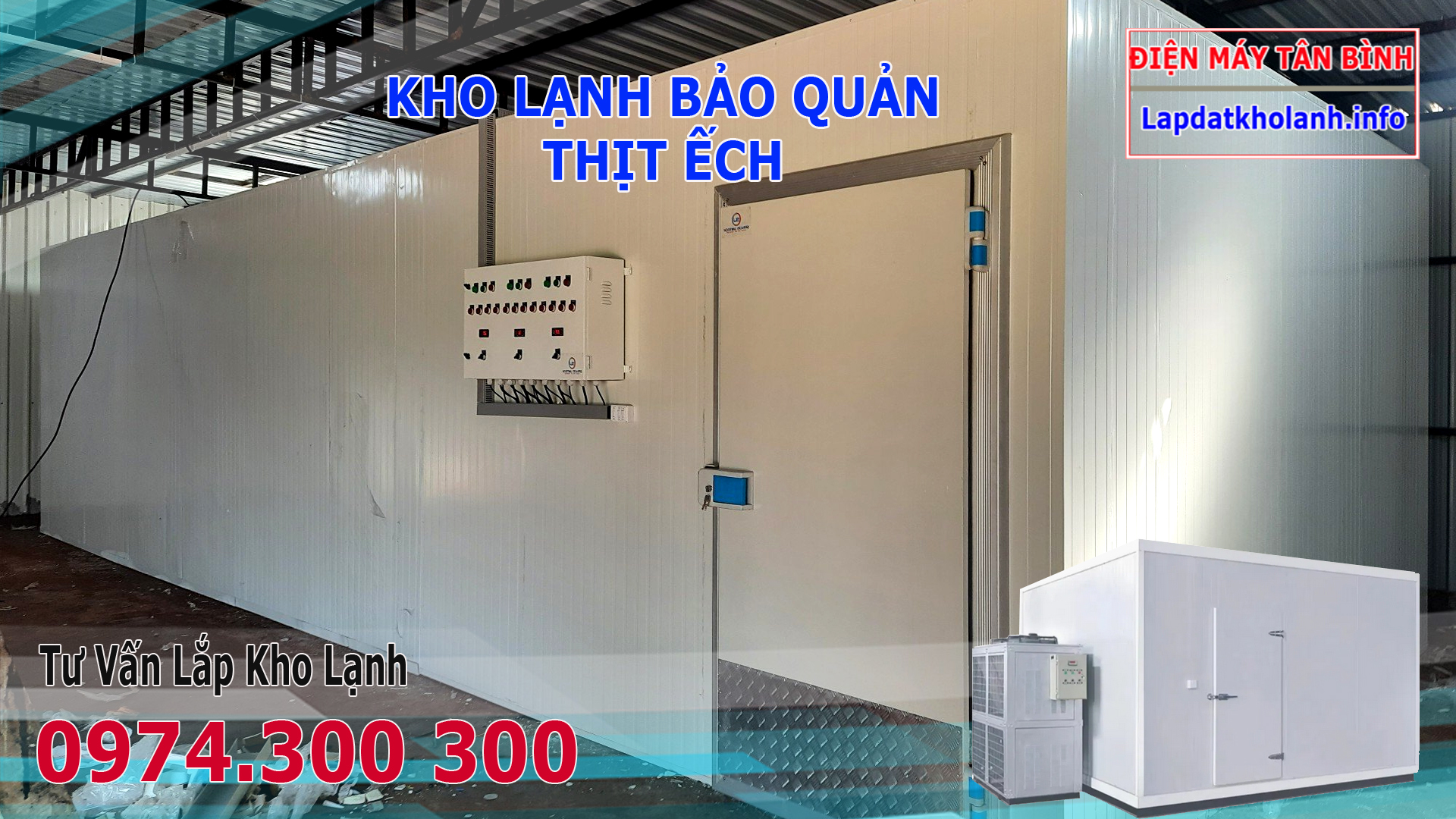 lắp đặt kho lạnh bảo quản thịt ếch