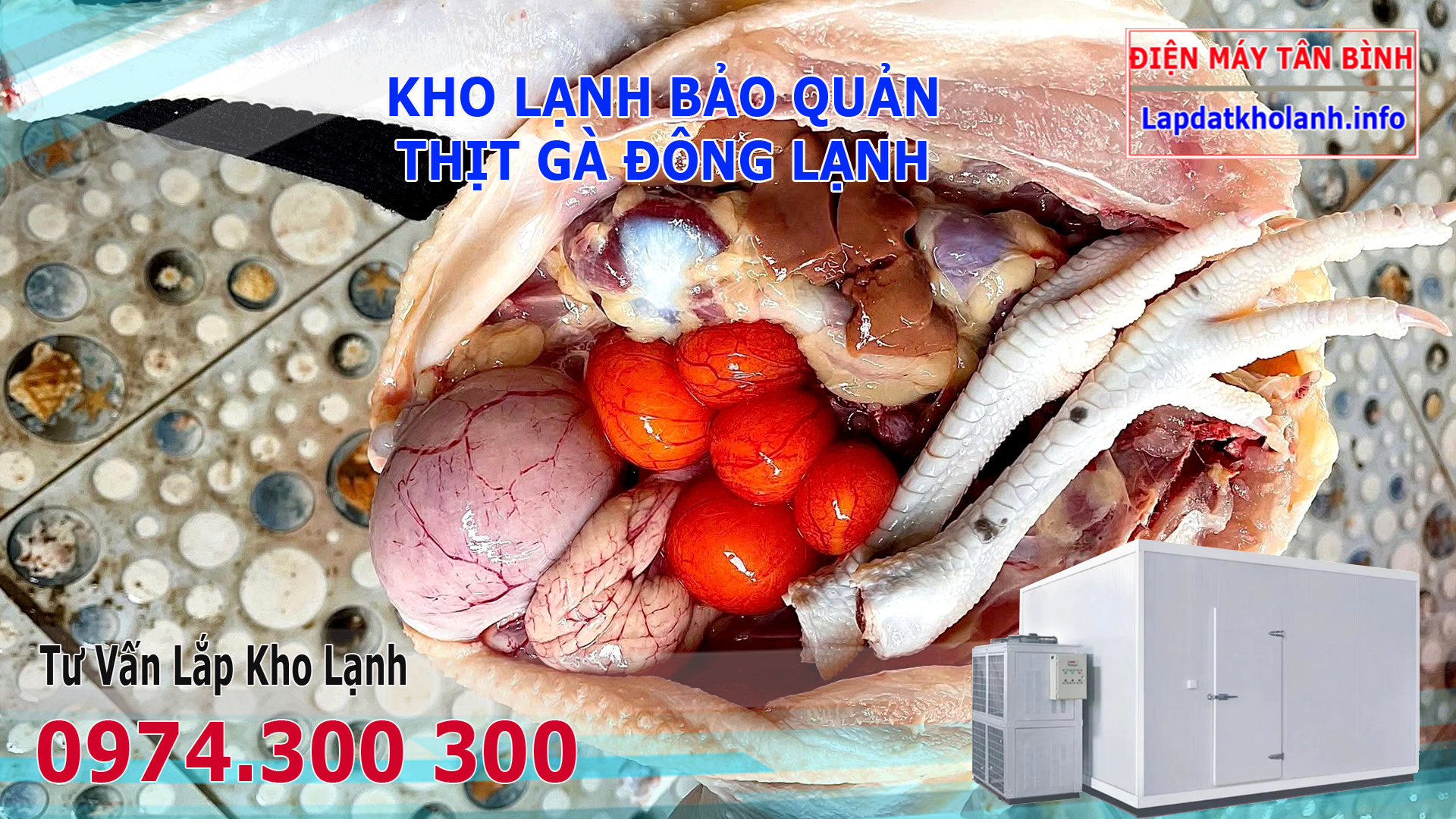 kho lạnh bảo quản thịt gà