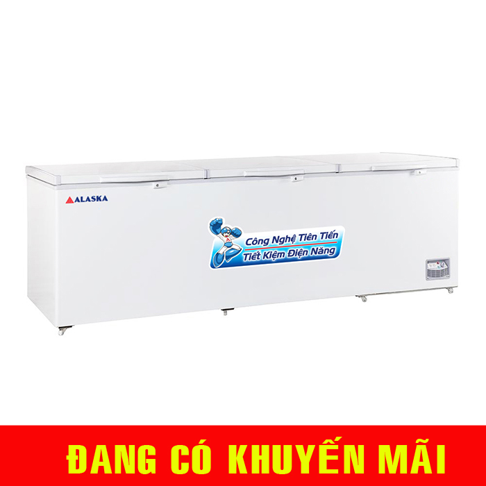 Tủ đông ALASKA HB-1400 lớn 1400L 3 nắp mở lên