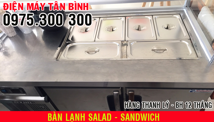 B&agrave;n lạnh Salad, Sandwich, b&aacute;n tr&agrave; sữa, Cắt khay inox theo y&ecirc;u cầu