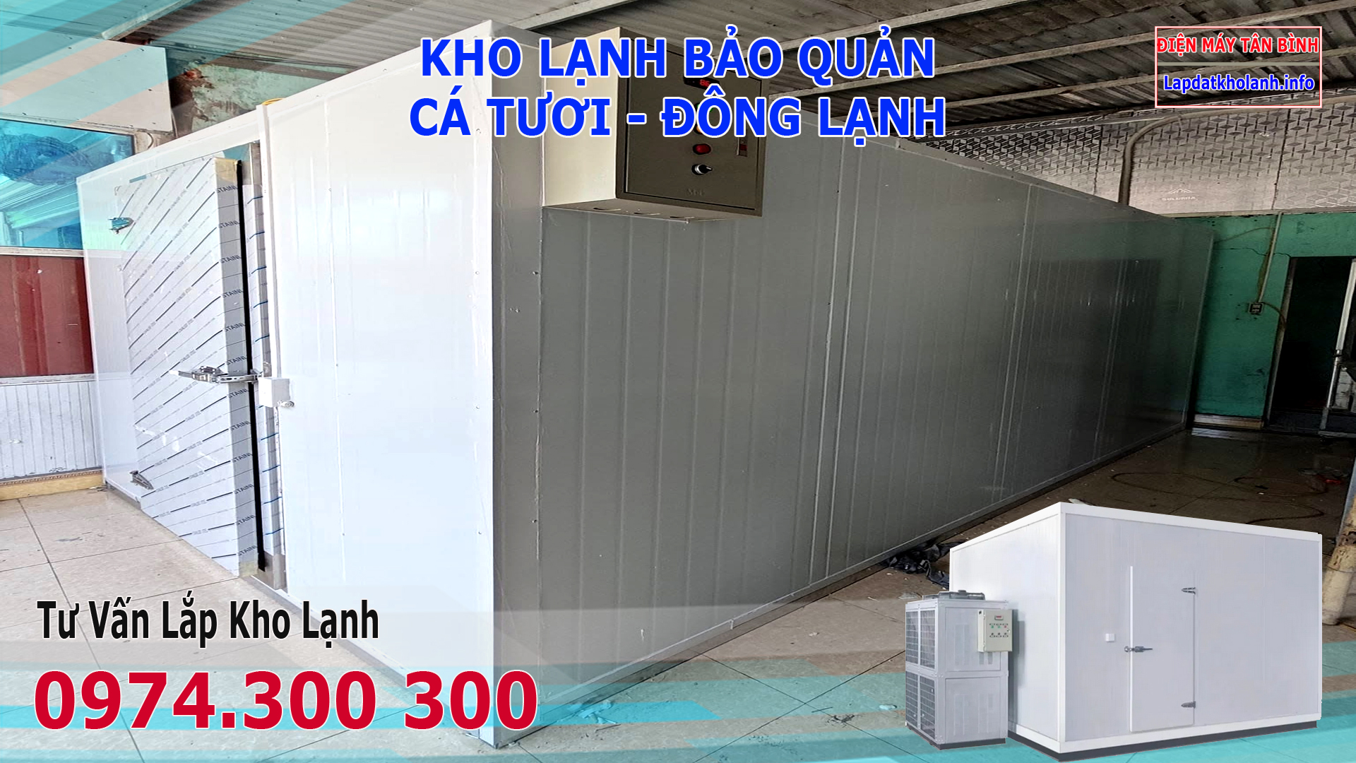 Lắp đặt kho lạnh bảo quản Cá Bạc Má tươi và Đông Lạnh