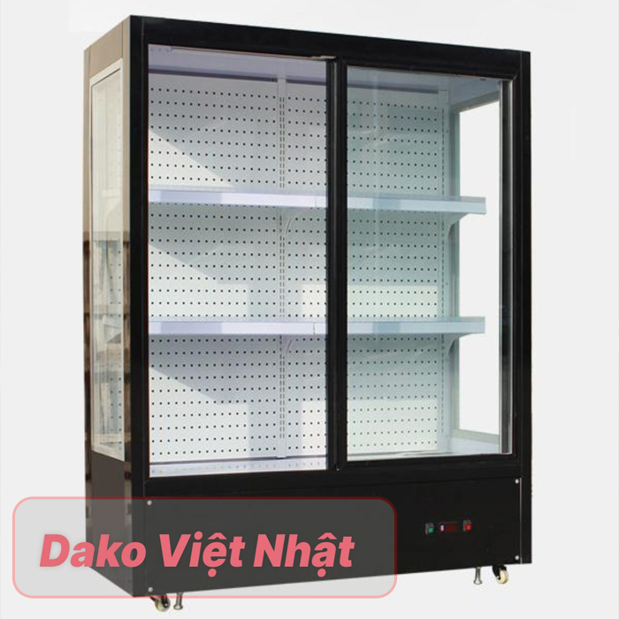 Tủ mát 2 cánh 1200 lít trưng bày rau củ, bánh kem, trái cây