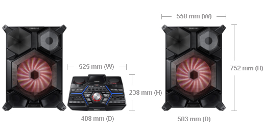 D&agrave;n &acirc;m thanh Samsung MX-JS9000 (Samsung Party Master)
