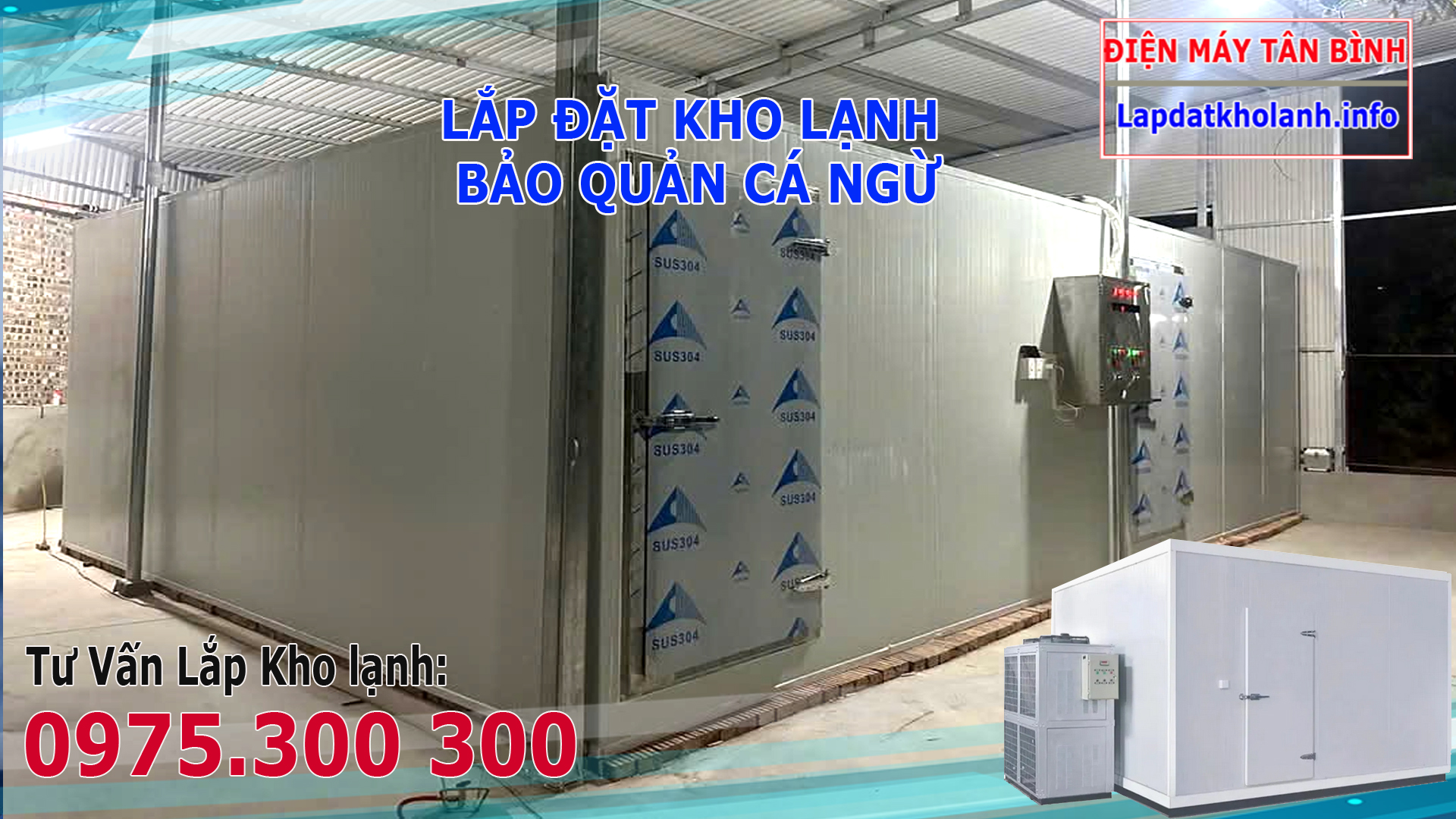 lắp đặt kho lạnh bảo quản cá ngừ
