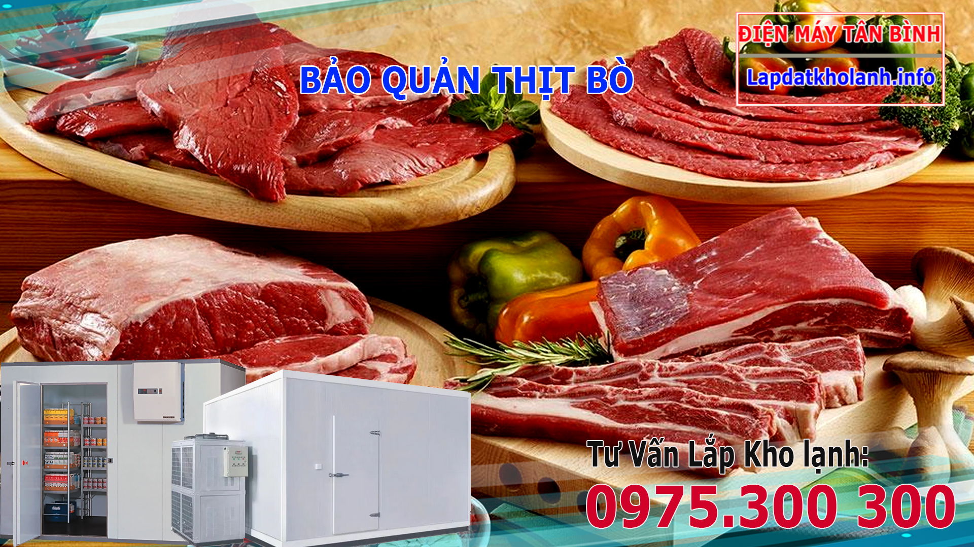 kho đông bảo quản thịt bò