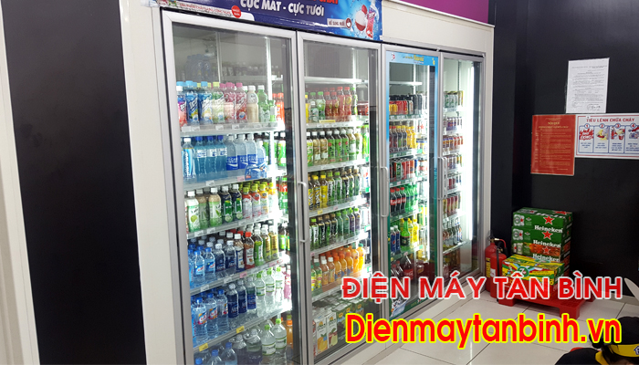 Kho mát có kính trưng bày: tủ mát cở lớn dành cho siêu thị