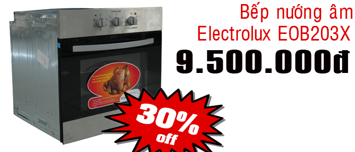 Khuyến mãi giảm giá Electrolux: máy giặt, tủ lạnh, bếp gas