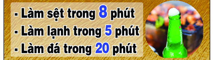 tủ ướp bia sệt nhanh