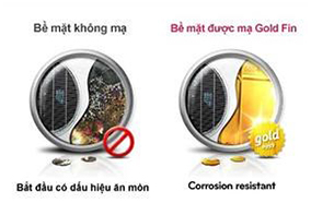 Lớp mạ v&agrave;ng Titan Gold của m&aacute;y lạnh TCL