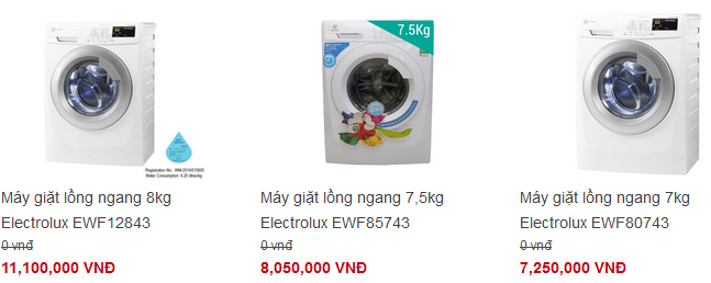 tư vấn mua m&aacute;y giặt electrolux