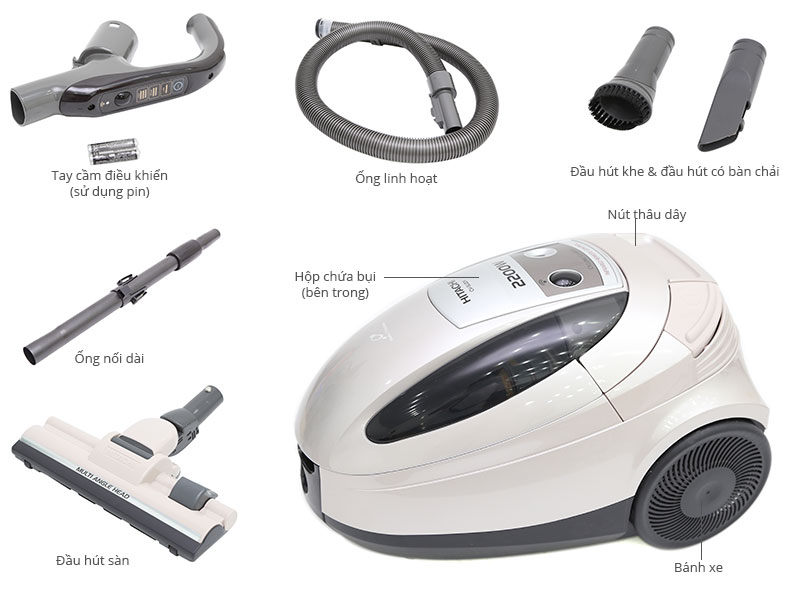 M&aacute;y h&uacute;t bụi Hitachi CV-SU22V 2200W