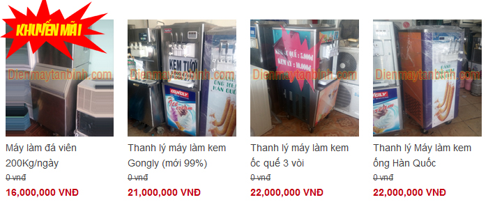 m&aacute;y l&agrave;m kem tươi thanh l&yacute;