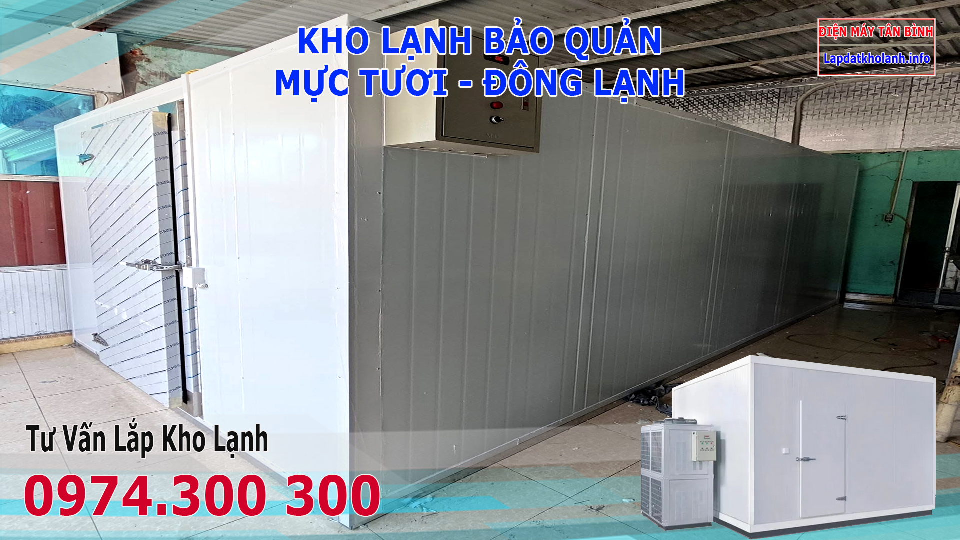 Lắp đặt kho lạnh bảo quản Mực tươi và Đông Lạnh