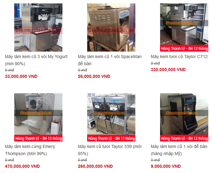 M&aacute;y l&agrave;m kem tươi ti&ecirc;u chuẩn