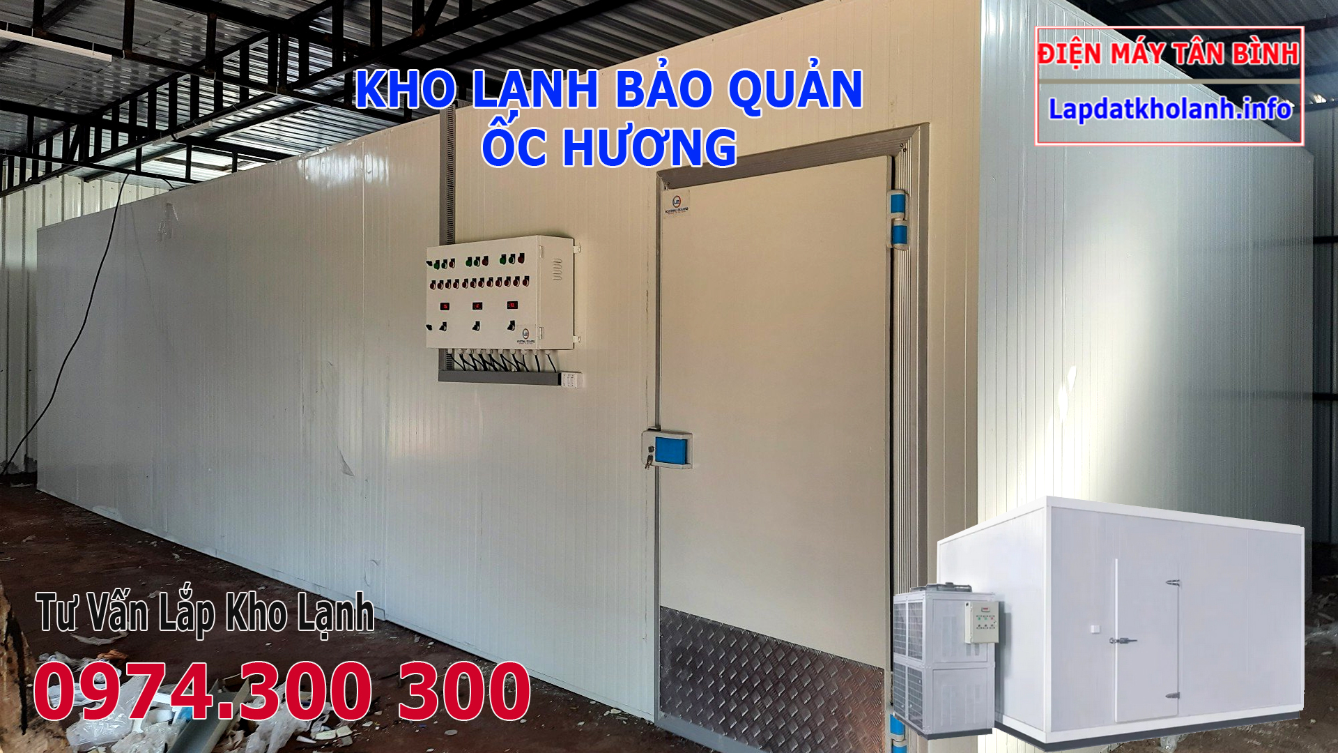 Lắp đặt kho lạnh bảo quản Ốc Hương tươi sống và Đông Lạnh