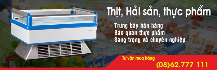 Quầy lạnh trưng b&agrave;y si&ecirc;u thị Alaska