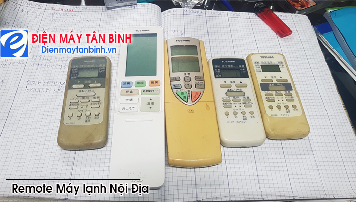 Cung cấp Remote máy lạnh Toshiba/Daikin/Panasonic nội địa