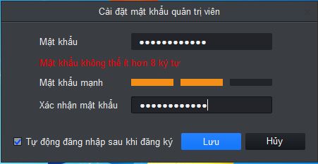Sau khi c&agrave;i đặt Smart PSS