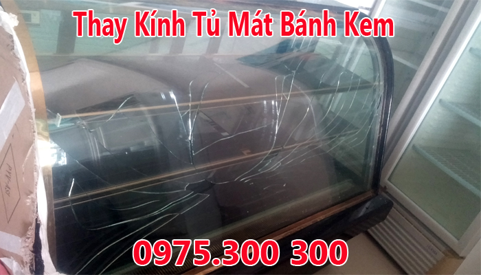 Thay k&iacute;nh tủ m&aacute;t bị bể