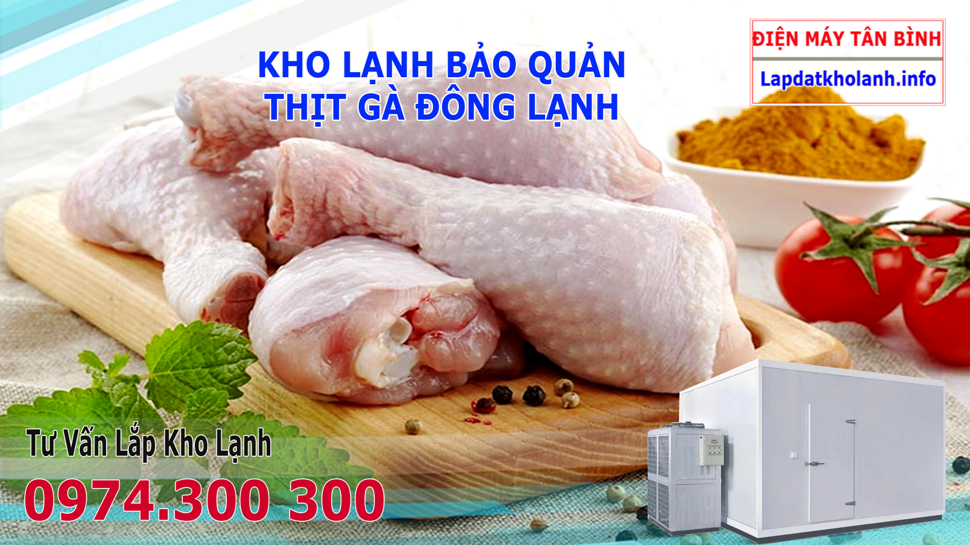 kho lạnh bảo quản thịt gà