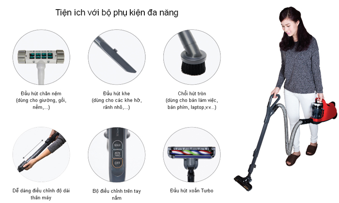 Khuyến m&atilde;i M&aacute;y h&uacute;t bụi Toshiba VC-GC32CPV