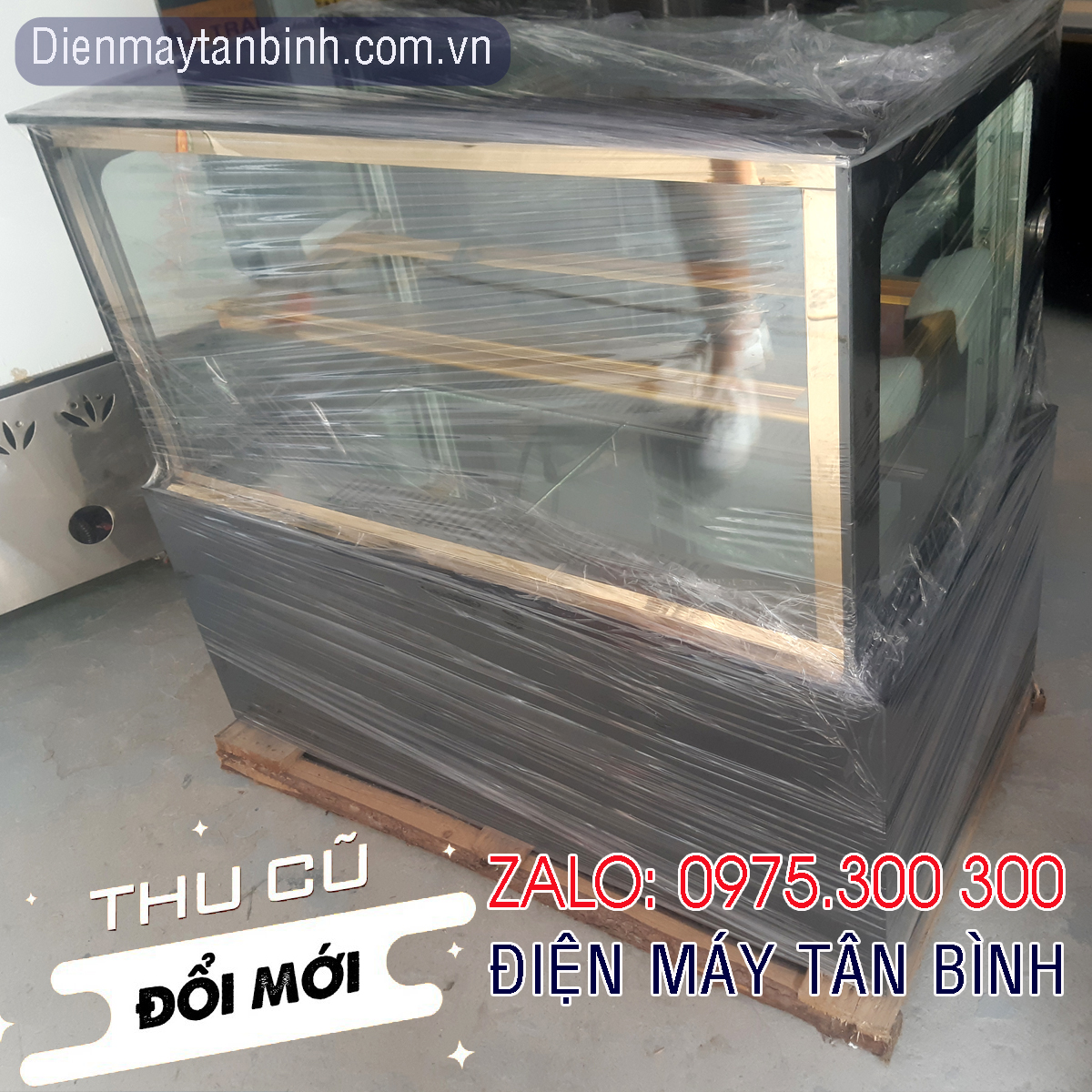 Tủ mát cũ mini vuông đặt bàn 90cm quán cà phê