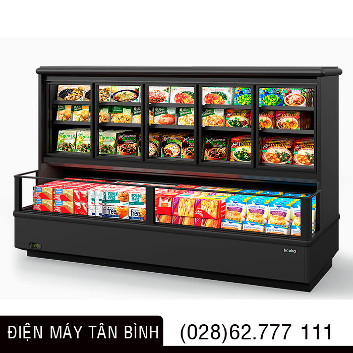 Tủ đông-Mát dạng đứng cửa kính trưng bày thực phẩm COLOSSUS