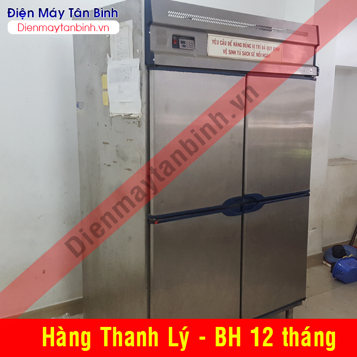 Tủ đông inox cũ Berjaya 4 cánh cửa (1000 lít)