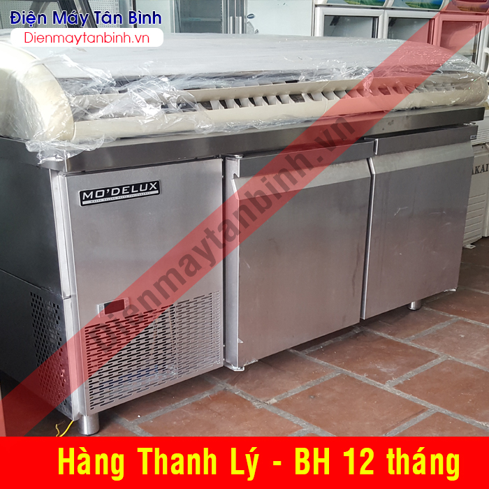 Tủ đông cũ inox 2 cửa nằm ngang MO'DELUX