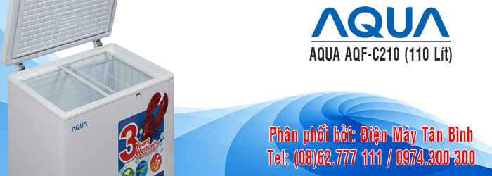 Tủ đ&ocirc;ng AQUA 110 l&iacute;t mini nhỏ gia đ&igrave;nh