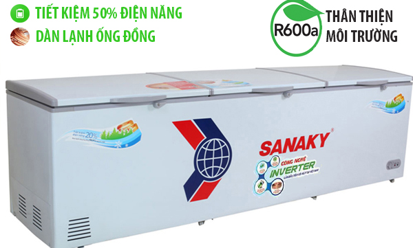 tủ đông sanaky 1000 lít tiết kiệm điện inverter