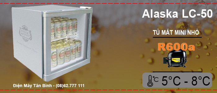 Tủ m&aacute;t mini nhỏ 50 l&iacute;t Alaska
