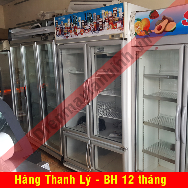 Tủ mát cũ trưng bày thực phẩm Sanden Intercool