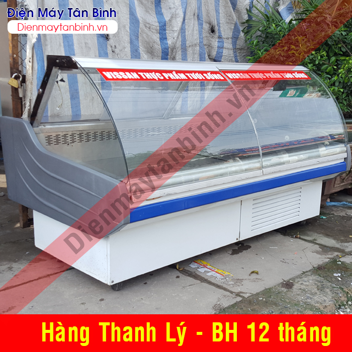 Tủ lạnh trưng b&agrave;y thịt heo b&ograve; tươi sống