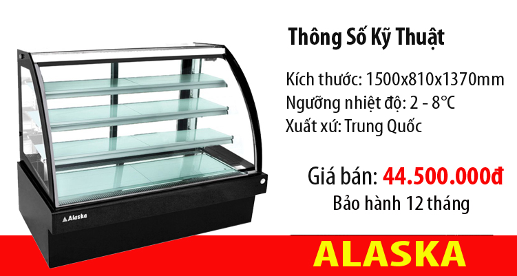 Tủ b&aacute;nh kem sinh nhật Alaska
