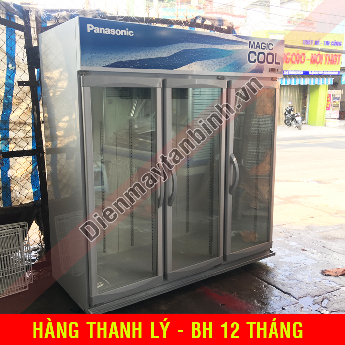 Tủ mát cũ Panasonic 1500 lít (3 cửa kính)