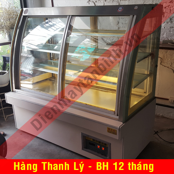 Tủ mát cũ trưng bày thức ăn tự chọn Buffet